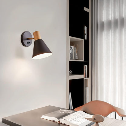 Wall Sconces, Modern Nordic Design, 2 Pack-Black, E26, Rotateable, Industrial Bathroom Bedroom Lighting Fixture, Wall Mounted