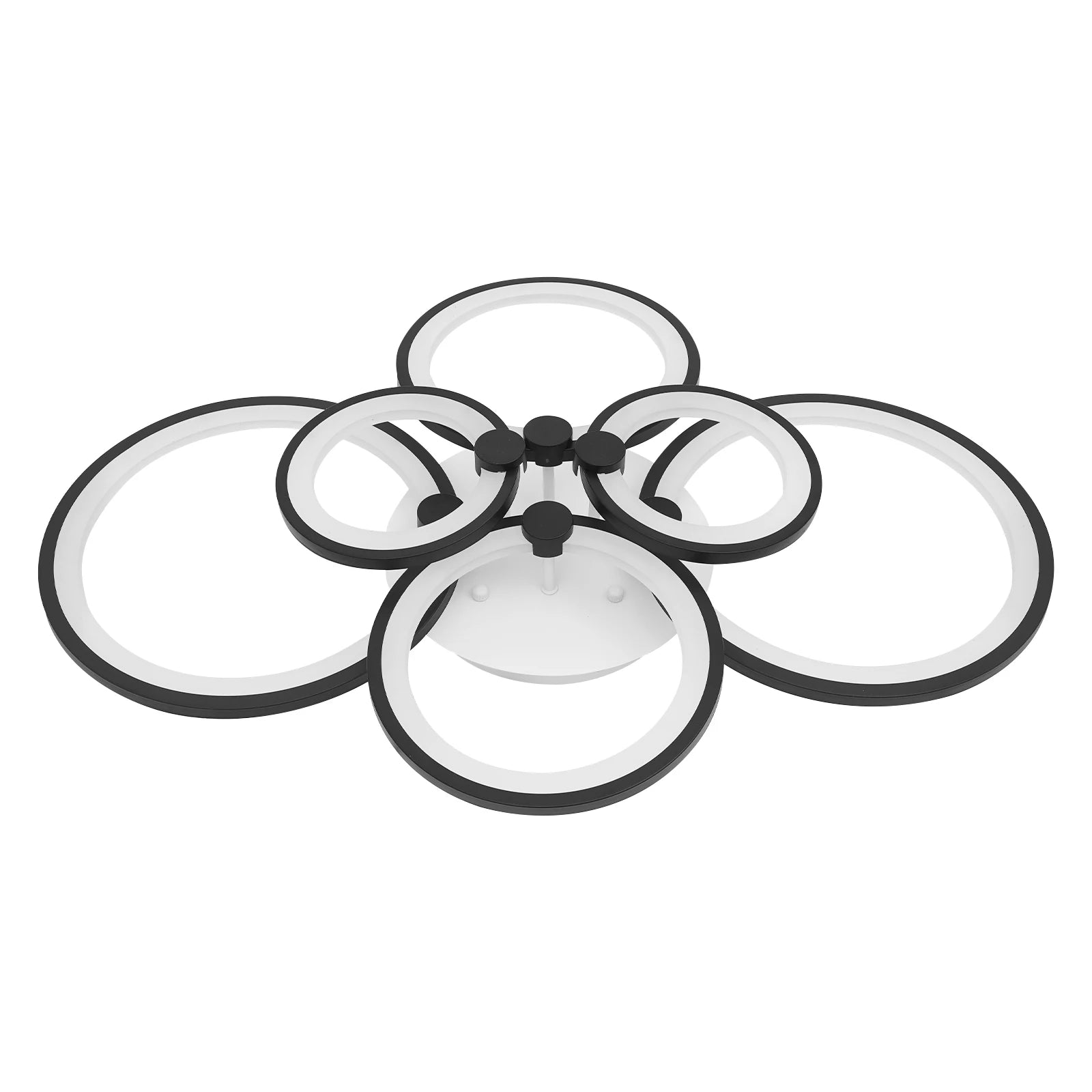 Contemporary Iron and Acrylic Ceiling Lamp with Smooth Bake Finish for Elegant Indoor Illumination