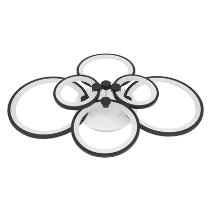Contemporary Iron and Acrylic Ceiling Lamp with Smooth Bake Finish for Elegant Indoor Illumination