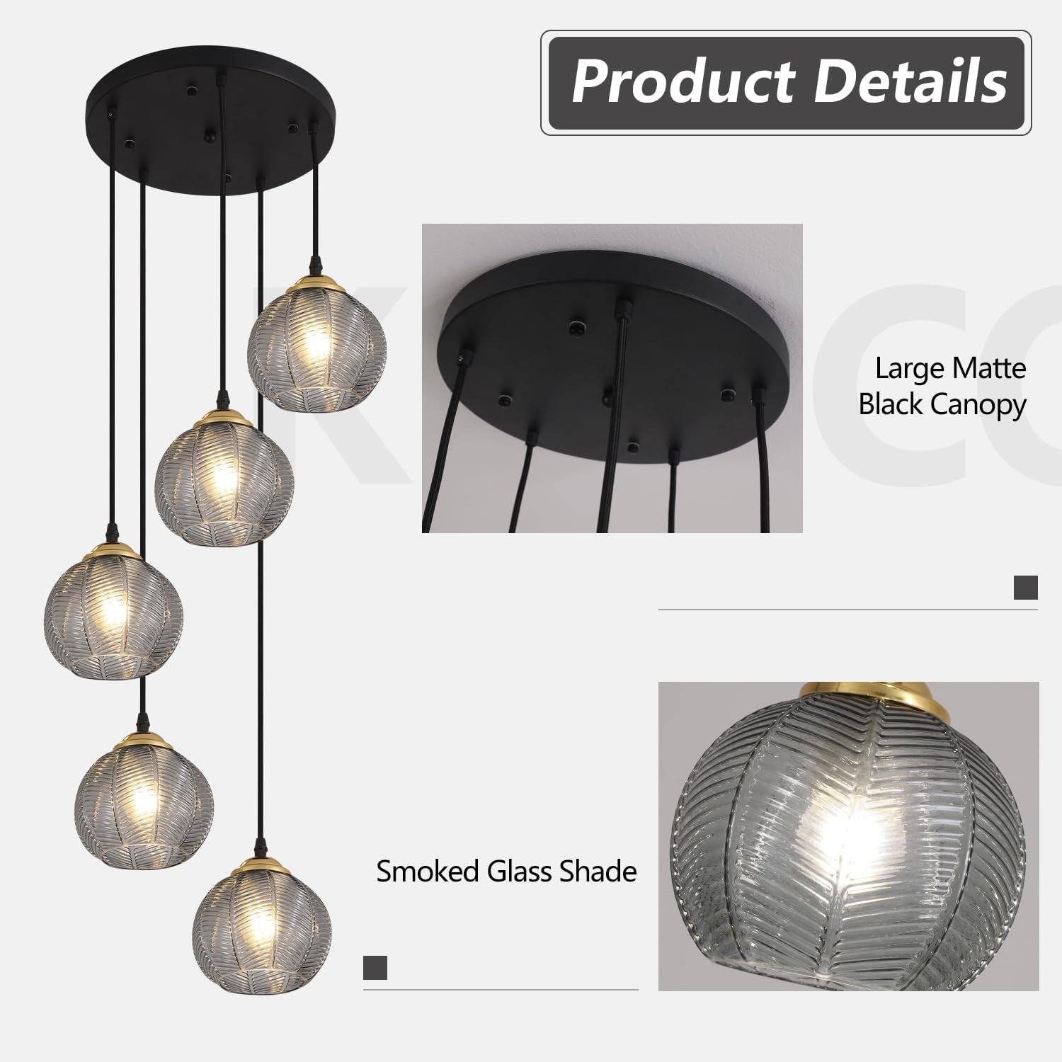 Lighting round Glass Pendant Lighting 5 Light Farmhouse Cluster Chandelier Black Kitchen Pendant Lighting Smoke Glass Cluster Pendant Light Mid Century Modern Globe Chandelier