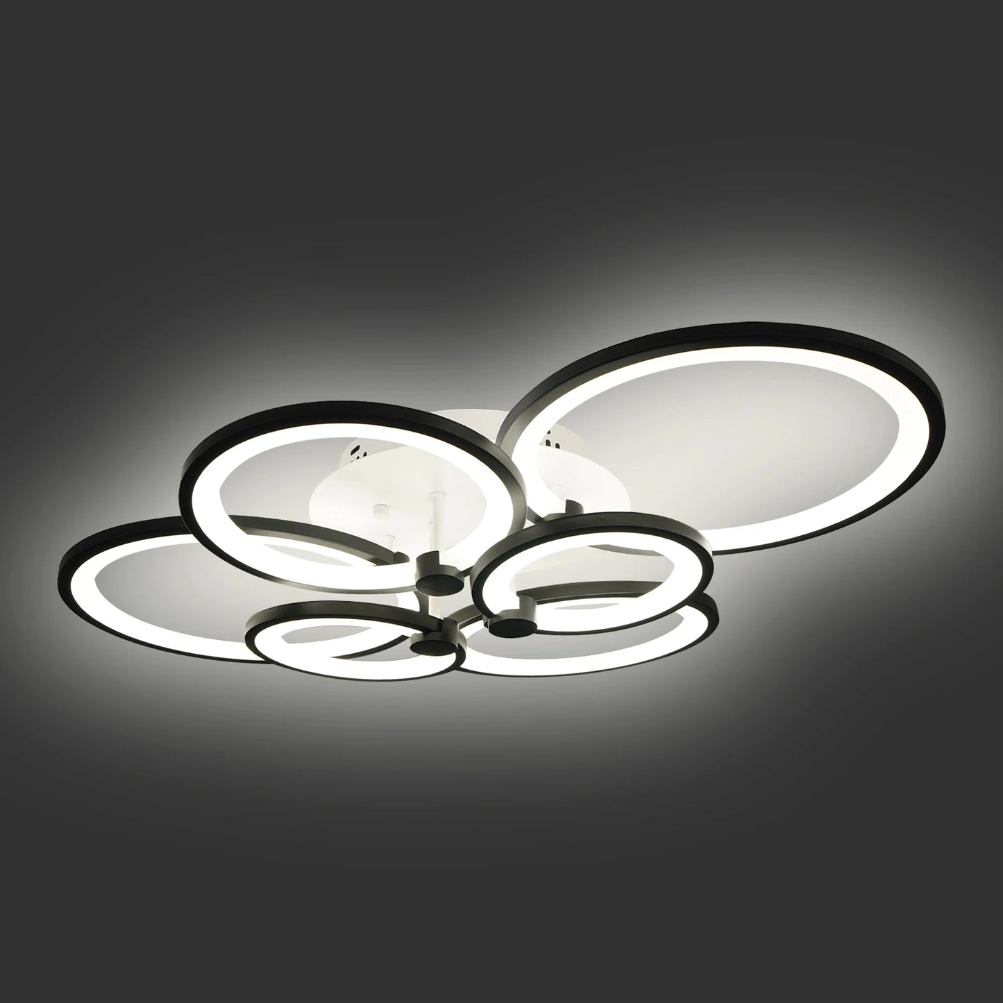 Contemporary Iron and Acrylic Ceiling Lamp with Smooth Bake Finish for Elegant Indoor Illumination