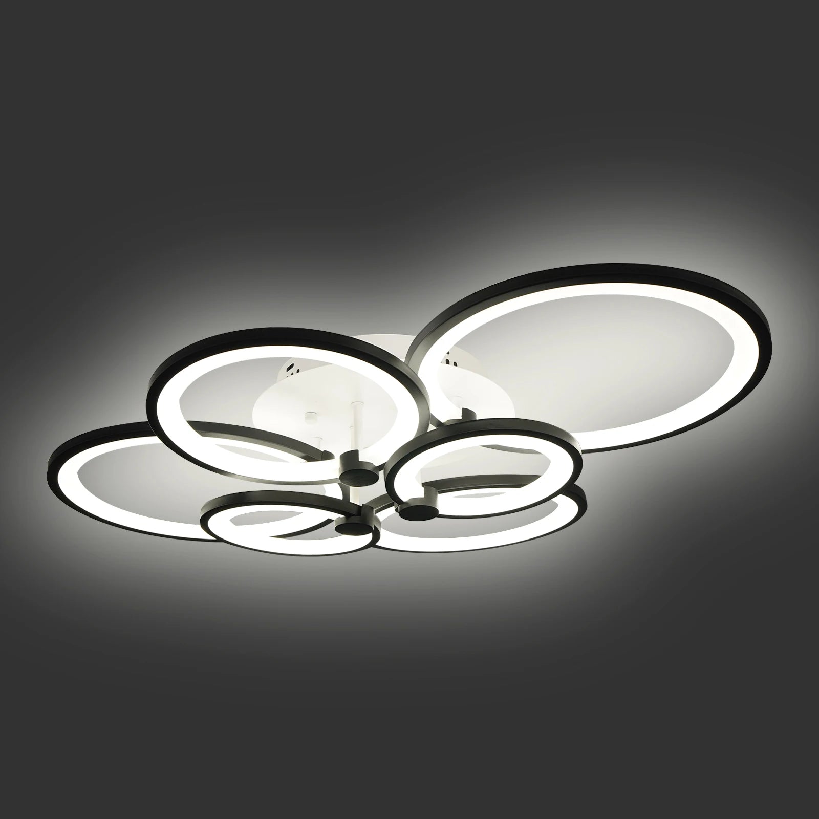Contemporary Iron and Acrylic Ceiling Lamp with Smooth Bake Finish for Elegant Indoor Illumination