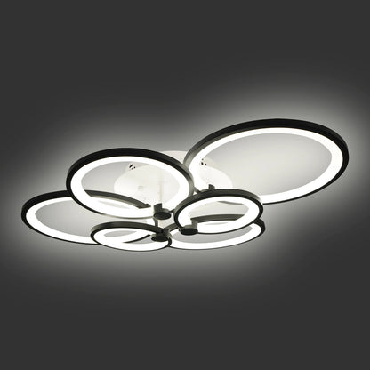Contemporary Iron and Acrylic Ceiling Lamp with Smooth Bake Finish for Elegant Indoor Illumination