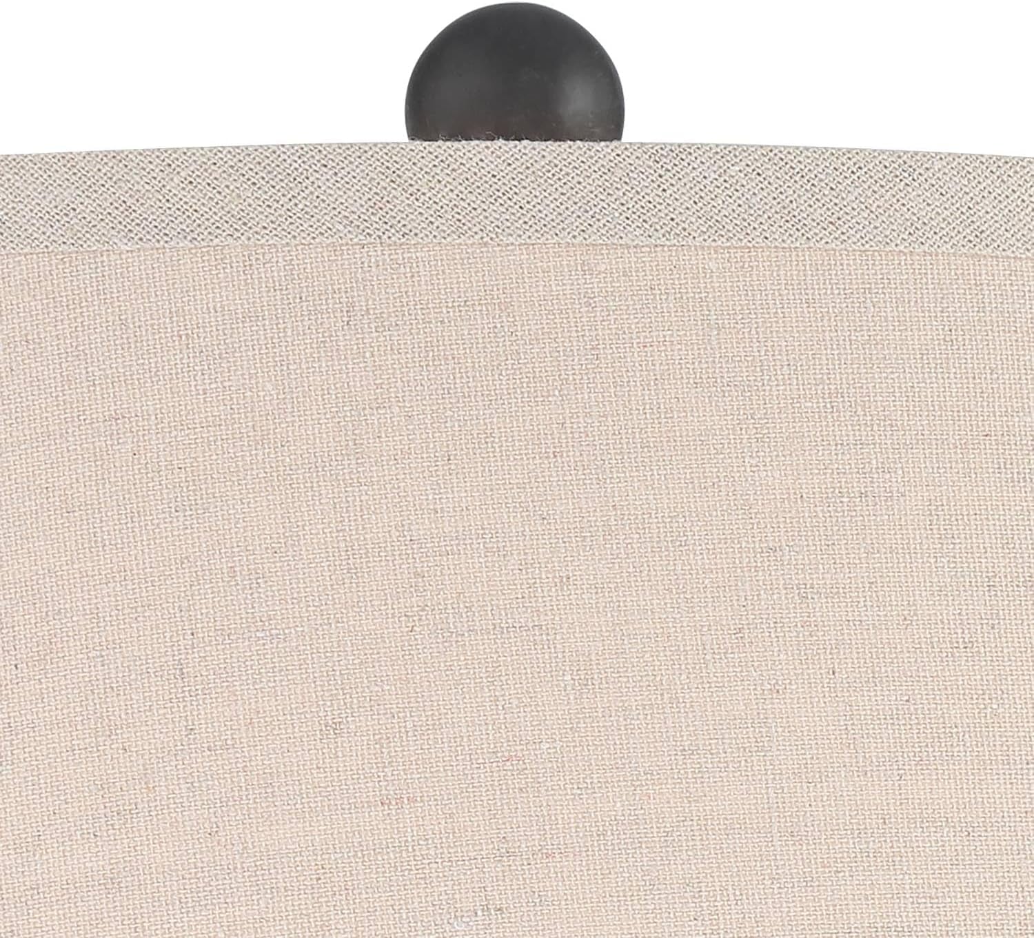 Romeo 23 1/2" High Jar Small Modern Coastal Accent Table Lamps Set of 2 Stone Gray Finish Fabric Beige Shade Living Room Bedroom Bedside Nightstand House Office Home Reading Kitchen