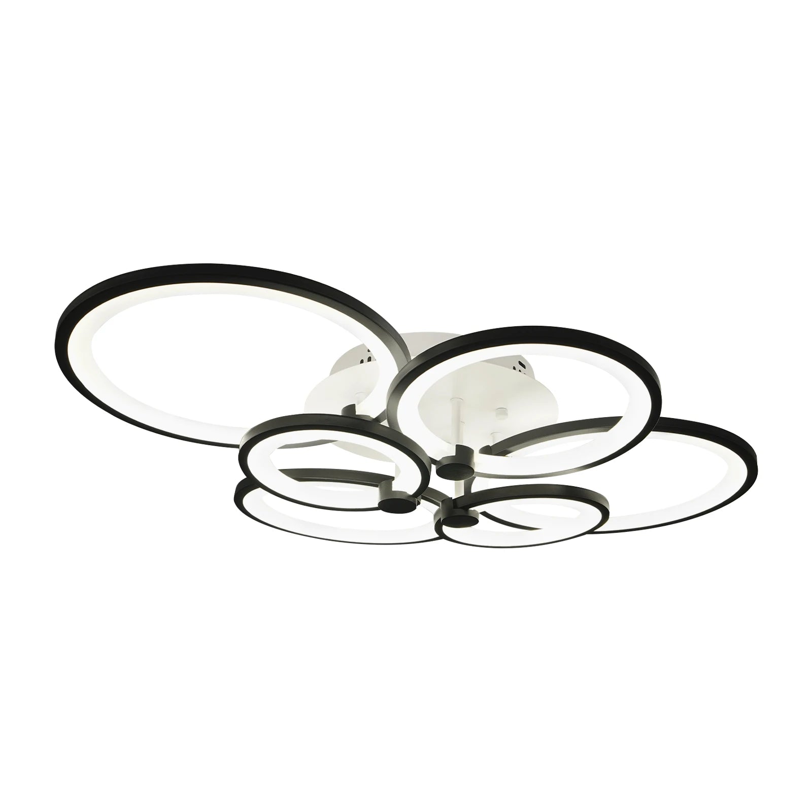 Contemporary Iron and Acrylic Ceiling Lamp with Smooth Bake Finish for Elegant Indoor Illumination