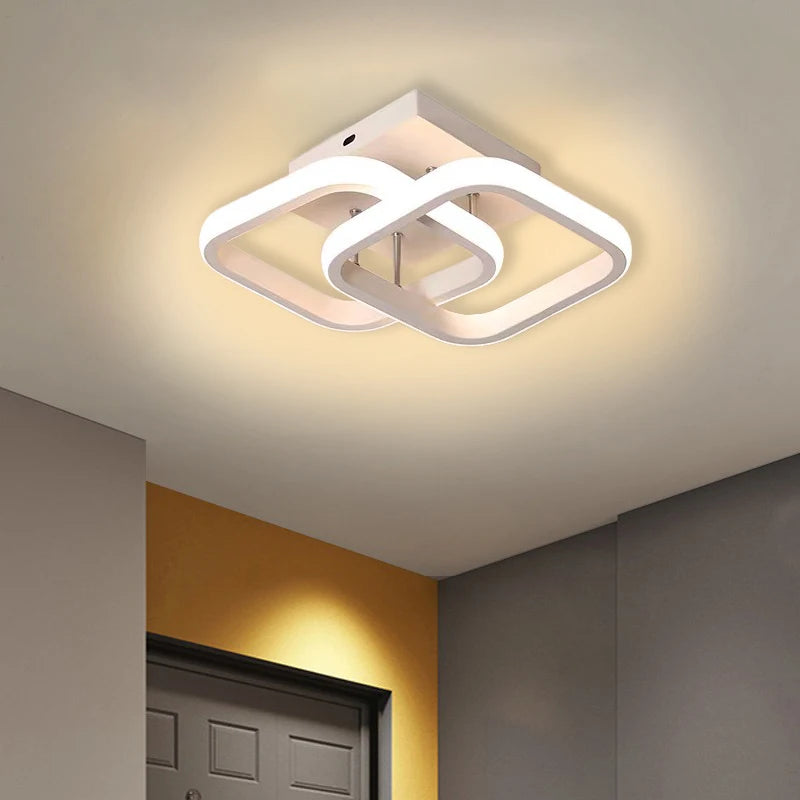 Contemporary Dimmable LED Ceiling Light for Indoor Spaces - Ideal for Bedrooms, Corridors, Balconies, Aisles, and Offices