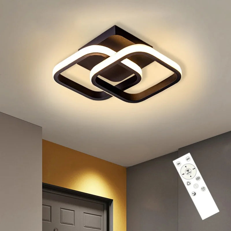 Contemporary Dimmable LED Ceiling Light for Indoor Spaces - Ideal for Bedrooms, Corridors, Balconies, Aisles, and Offices